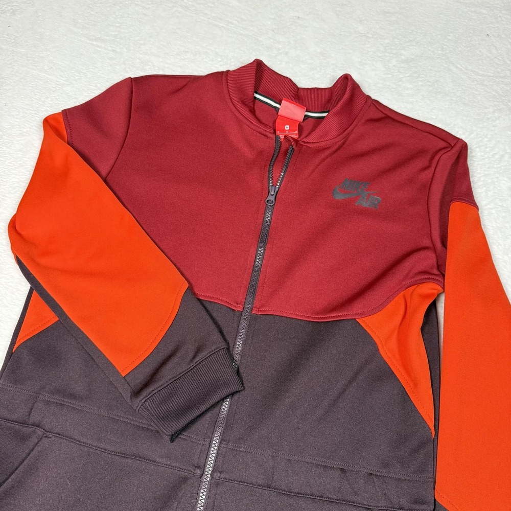 Nike Air Tracksuit One Piece Mens‎ Medium Burgundy Orange Colorblock